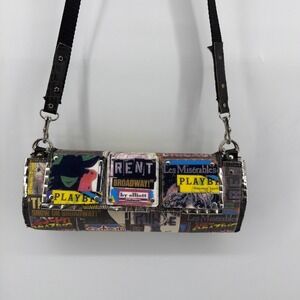 Ez-Duz-It Collage Art Purse Crossbody by Elliott Playbill Broadway Handmade